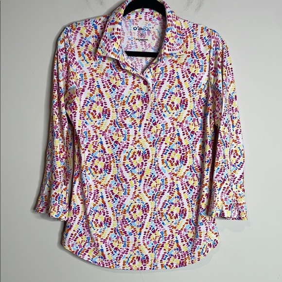 IBKUL Tops - Ibkul | Women’s Colorful Printed UPF 50+ Outdoor Top Size Medium